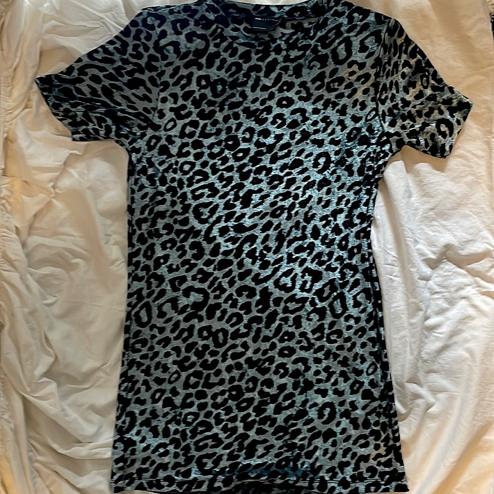 ASOS design mini velvet dress, leopard print, shoulder pads